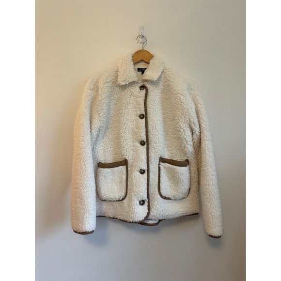 J. Crew Jackets & Blazers - J. Crew Sherpa Lady Fleece Jacket in Ivory | Size Small